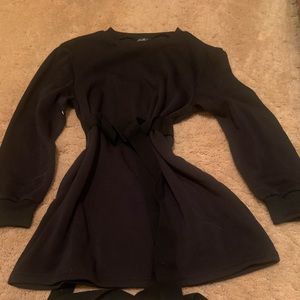 Womens small tie sweater dress